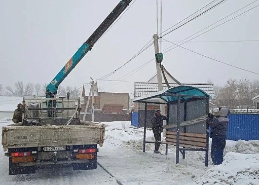 На улице Соловьиная установлен новый остановочный павильон